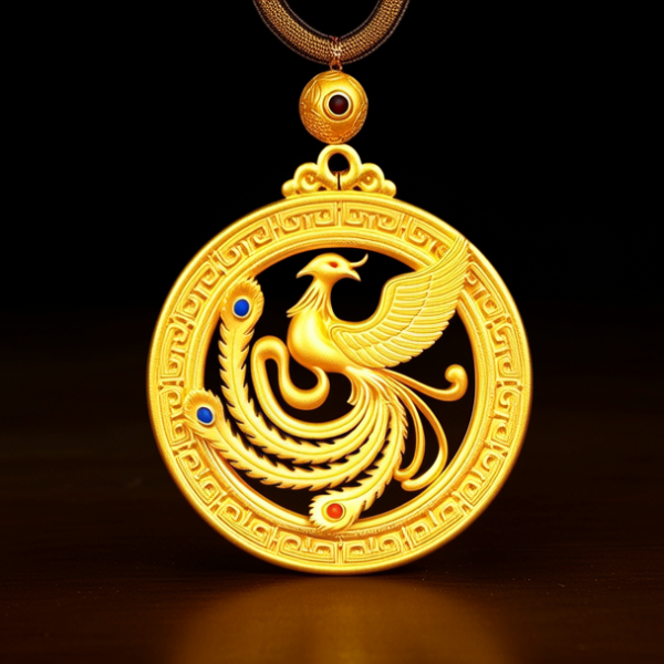 老庙黄金凤凰吊坠图片 老庙黄金凤凰吊坠图片